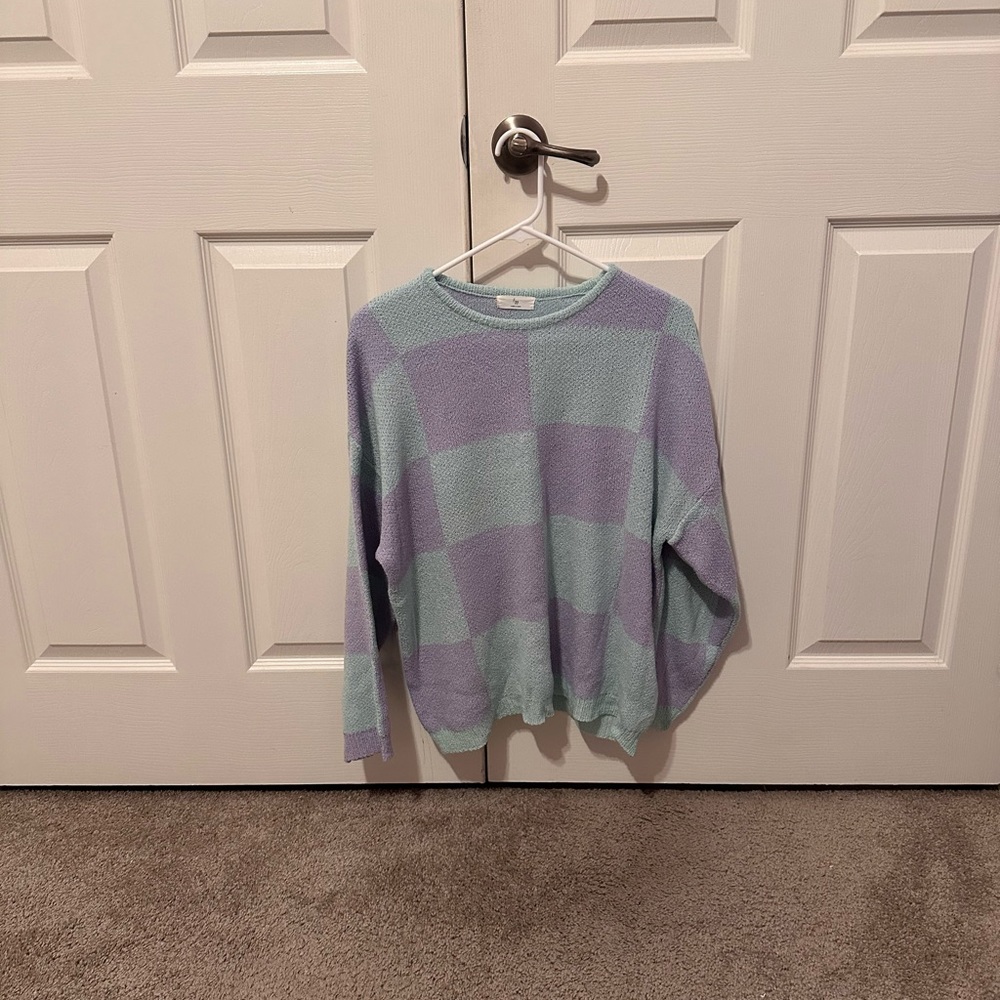 Source Unknown Loose Checker Pullover - image 2